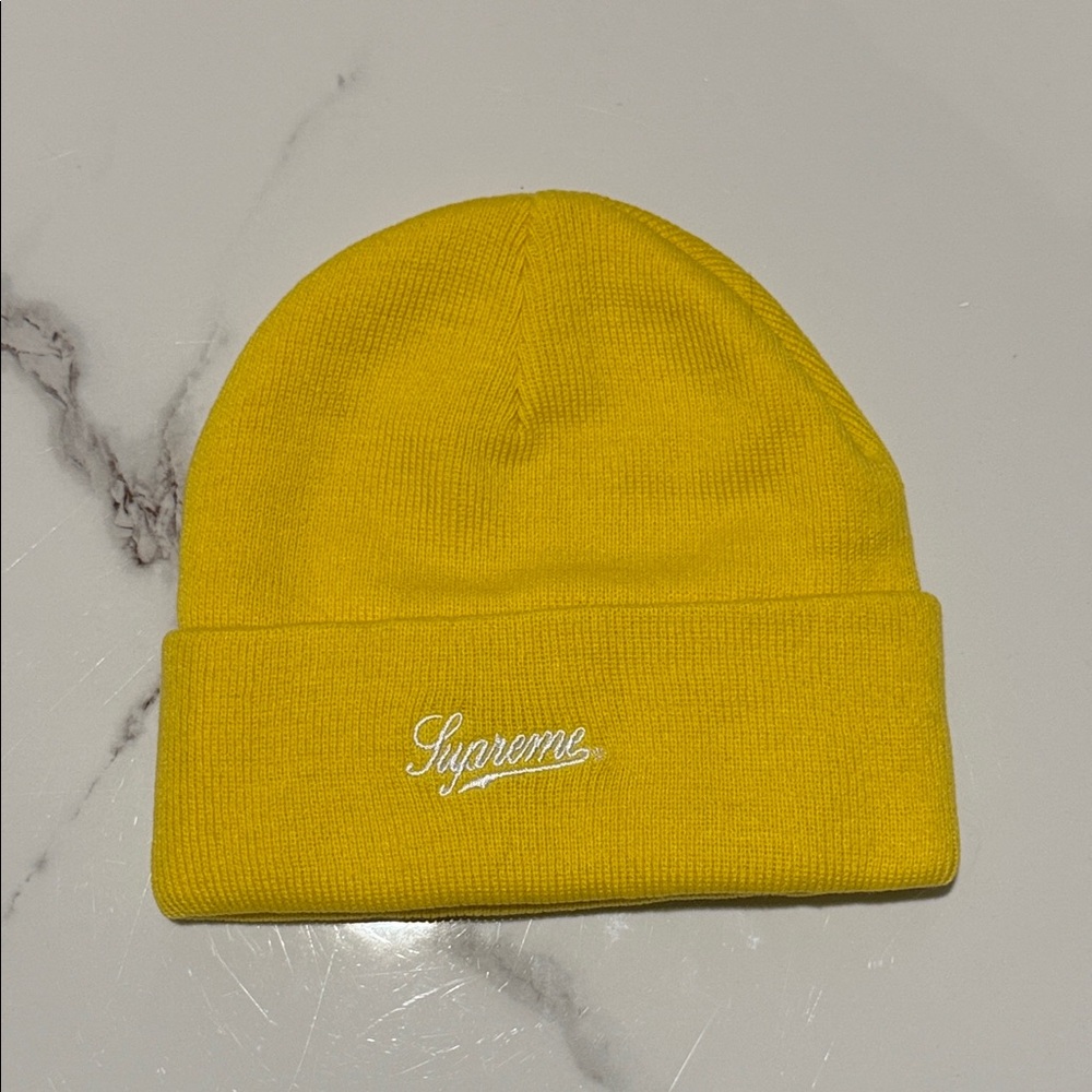 Supreme Bright Yellow Knit Hat